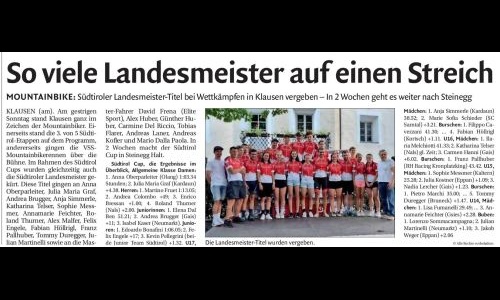 13.08.2023 Klausen Südtirol Cup und MTB Landesmeisterschaft